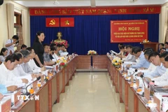 Quang cảnh buổi làm việc. (Ảnh: Cao Nguyên/TTXVN)