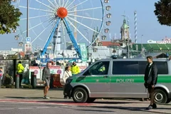 Cảnh sát có mặt tại địa điểm tổ chức Lễ hội bia Oktoberfest. (Nguồn: DPA)