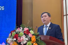 Giáo sư, Tiến sỹ Lê Văn Lợi, Chủ tịch Viện Hàn lâm Khoa học Xã hội Việt Nam. (Ảnh: Thanh Hương/TTXVN)
