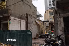 Mặt bằng sau khi hộ dân bàn giao cho chính quyền địa phương. (Ảnh: Quốc Lũy/TTXVN)