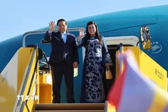 Thủ tướng Phạm Minh Chính và Phu nhân rời thủ đô Stockholm về nước, kết thúc tốt đẹp chuyến thăm chính thức Vương quốc Thụy Điển. (Ảnh: Dương Giang/TTXVN)