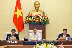 Chủ tịch Quốc hội Trần Thanh Mẫn phát biểu. (Ảnh: Doãn Tấn/TTXVN)