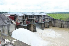 Đập thủy điện của nhà máy thủy điện Buôn Kuốp điều tiết nguồn nước. (Nguồn: Vietnam+)