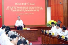 Tổng Bí thư Tô Lâm phát biểu. (Ảnh: Thống Nhất/TTXVN)