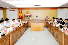 Quang cảnh buổi làm việc. (Nguồn: Báo Hà Giang)