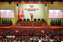 Phiên bế mạc Đại hội XIV của Đảng. (Ảnh: TTXVN)