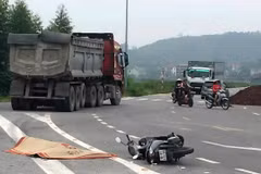 Hiện trường vụ tai nạn. (Nguồn: Báo Bắc Giang)