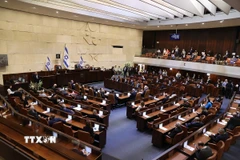 Toàn cảnh phiên họp Quốc hội Israel tại Jerusalem. (Ảnh: THX/TTXVN)
