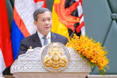 Thủ tướng Campuchia Hun Manet. (Ảnh: AKP/TTXVN phát)