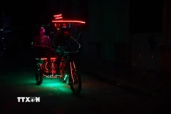 Mất điện tại thủ đô La Habana, Cuba, ngày 16/3. (Ảnh: THX/TTXVN)