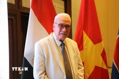 Tổng Bí thư Đảng Cộng sản Ai Cập Salah Adly Abdelhafiz. (Ảnh: Nguyễn Trường/TTXVN)