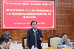 Phó Chủ tịch Quốc hội Lê Minh Hoan kết luận tại hội nghị. (Ảnh: Nguyễn Oanh/TTXVN)