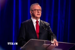 Thủ tướng Australia Anthony Albanese phát biểu tại Sydney. (Ảnh: THX/TTXVN)