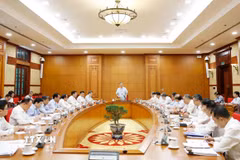 Tổng Bí thư, Chủ tịch nước Tô Lâm chủ trì làm việc về Đề án tổng kết Nghị quyết 36-NQ/TW. (Ảnh: Thống Nhất/TTXVN)