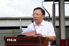 Ông Lê Huyền, Phó Chủ tịch Ủy ban Nhân dân tỉnh Khánh Hòa nhiệm kỳ 2021-2026. (Ảnh: Công Thử/TTXVN)