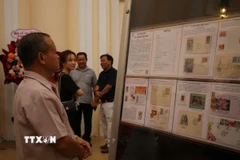 Người dân tham quan trưng bày. (Ảnh: Thu Hương/TTXVN)