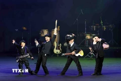 Một tiết mục tại chương trình. (Ảnh: Phạm Kiên/TTXVN)