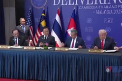 Lễ ký tuyên bố chung về thỏa thuận hòa bình giữa Campuchia và Thái Lan