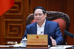 Thủ tướng Phạm Minh Chính chủ trì họp Thường trực Chính phủ về công tác chuẩn bị tổ chức Lễ khởi công, khánh thành, thông xe kỹ thuật các công trình, dự án trọng điểm. (Ảnh: Dương Giang/TTXVN)Ảnh minh họa. 