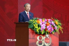 Tổng Bí thư Tô Lâm phát biểu. (Ảnh: Phạm Kiên/TTXVN)