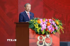 Tổng Bí thư Tô Lâm phát biểu. (Ảnh: Phạm Kiên/TTXVN)