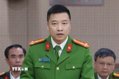 Thượng tá Vũ Thanh Tùng, Phó Cục trưởng Cục Cảnh sát điều tra tội phạm về tham nhũng, kinh tế và buôn lậu (C03, Bộ Công an). (Ảnh: Phạm Kiên/TTXVN)