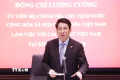 Chủ tịch nước Lương Cường phát biểu chỉ đạo. (Ảnh: Lâm Khánh/TTXVN)