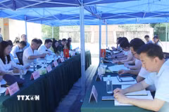 Quang cảnh hội đàm. (Ảnh: Quang Duy/TTXVN)