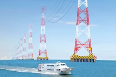 Tàu cao tốc Superdong hoạt động trên biển. (Nguồn: Báo An Giang)