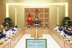 Thủ tướng Phạm Minh Chính chủ trì Phiên họp lần thứ 2 của Ban Chỉ đạo kinh tế tư nhân. (Ảnh: Dương Giang/TTXVN)