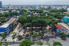 Trường Đại học Thủ Dầu Một. (Ảnh: Hoàng Hiếu/TTXVN)