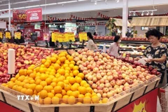 Mua sắm tiêu dùng góp phần tăng trưởng kinh tế Việt Nam. (Ảnh: Trần Việt/TTXVN)