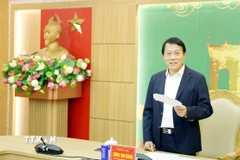 Đại tướng Lương Tam Quang, Ủy viên Bộ Chính trị, Bộ trưởng Bộ Công an, Trưởng Đoàn kiểm tra, giám sát phát biểu. (Ảnh: Thế Duyệt/TTXVN)