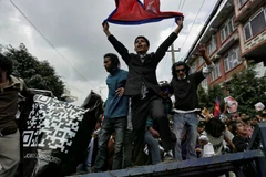 Thế hệ Z biểu tình phản đối lệnh cấm mạng xã hội ở Nepal. (Nguồn: AFP)