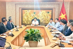 Phó Thủ tướng Nguyễn Chí Dũng làm việc với Hiệp hội Phát triển kinh tế bền vững Đài Loan (Trung Quốc). (Nguồn: Báo Chính phủ)