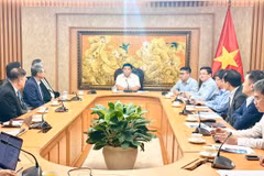 Phó Thủ tướng Nguyễn Chí Dũng làm việc với Hiệp hội Phát triển kinh tế bền vững Đài Loan (Trung Quốc). (Nguồn: Báo Chính phủ)