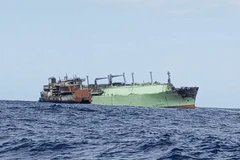 Tàu Arctic Metagaz hiện đang trôi dạt. (Nguồn: Cục Vận tải Hàng hải và Cảng của Libya)