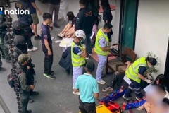 Cảnh sát Thái Lan đột kích hang ổ của nhóm lừa đảo. (Nguồn: The Nation)