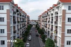 Khu nhà ở xã hội Hoàng Huy, huyện Thủy Nguyên, thành phố Hải Phòng. (Ảnh: Tuấn Anh/TTXVN)
