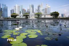Quang cảnh Vịnh Marina, Singapore. (Ảnh: THX/TTXVN)