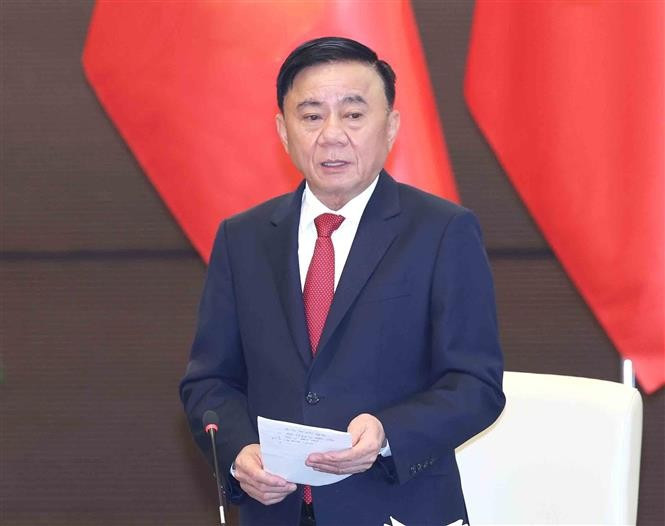 Thường trực Ban Bí thư Trần Cẩm Tú phát biểu chỉ đạo. (Ảnh: Phương Hoa/TTXVN)