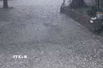 Mưa đá. (Ảnh: TTXVN phát)