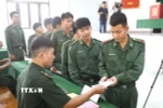 Tiểu đoàn Huấn luyện-Cơ động 2, Lâm Đồng hoàn thành bầu cử sớm ngày 14/3. (Ảnh: Hồng Hiếu/TTXVN)