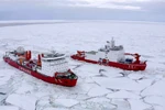 Hai tàu phá băng của Trung Quốc vào năm 2019. (Ảnh Chinare)