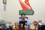Thạc sỹ Dương Trọng Phúc, Phó Hiệu trưởng Trường đoàn Lý Tự Trọng (Thành phố Hồ Chí Minh) góp ý cho Văn kiện Đại hội XIV của Đảng. (Ảnh: Tiến Lực/TTXVN)