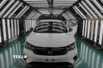 Sản phẩm ôtô xuất xưởng tại nhà máy Honda Phúc Yên, Phú Thọ. (Ảnh: Trần Việt/TTXVN)