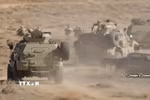 Binh sỹ Lực lượng Vệ binh cách mạng Hồi giáo Iran (IRGC) tham gia một cuộc tập trận. (Ảnh: AFP/TTXVN)