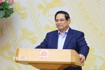 Thủ tướng Phạm Minh Chính chủ trì phiên họp. (Ảnh: Dương Giang/TTXVN)