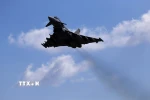 Chiến đấu cơ Eurofighter Typhoon của Anh. (Ảnh: AFP/TTXVN)