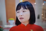 Đại biểu Nguyễn Thị Việt Nga, Đoàn đại biểu Quốc hội thành phố Hải Phòng. (Nguồn ảnh: Vietnam+)